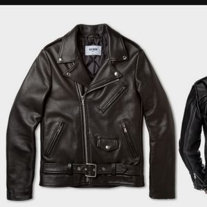 Buck Mason Leather Motorcycle Jacket